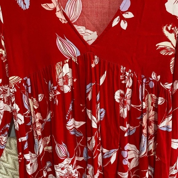 Free People Bella Print Tunic Blouse - Picture 3 of 7